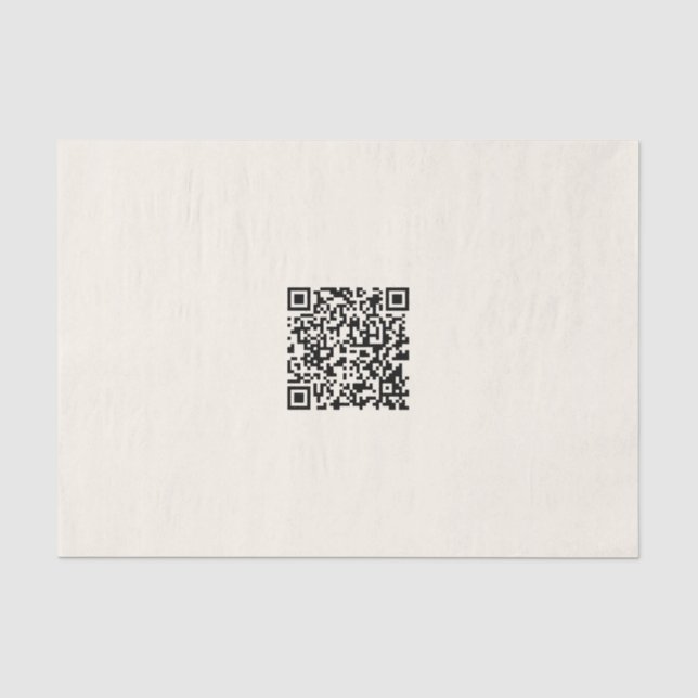 Papel De Seda Crea instantáneamente un código QR | Blanco desact (Anverso)