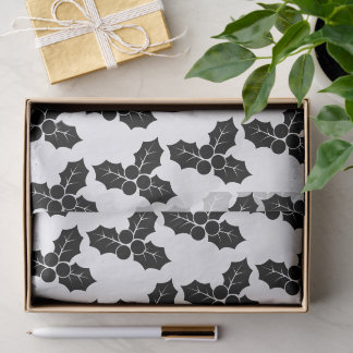 Papel De Seda Crea tu propia silueta de acebo de Navidad persona