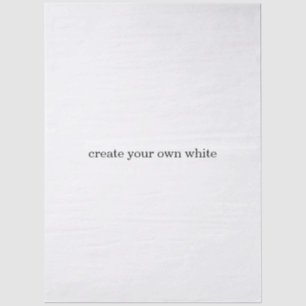 Papel De Seda crea tu propio blanco