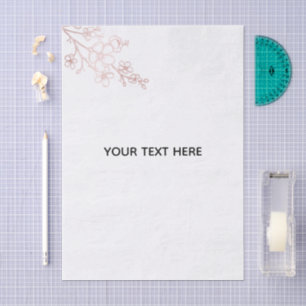 Papel De Seda Crea tu propio blanco elegante