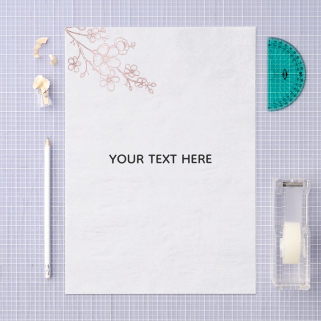 Papel De Seda Crea tu propio blanco elegante (Artesanía)