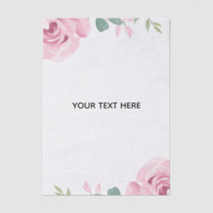 Papel De Seda Crea tu propio borde floral