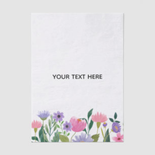Papel De Seda Crea Tu Propio Borde Floral Colorido