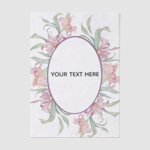 Papel De Seda Crea tu propio borde floral colorido