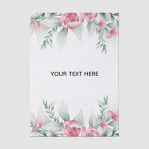 Papel De Seda Crea tu propio borde floral colorido