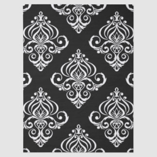 Papel De Seda Crea tu propio damasco B&W personalizado