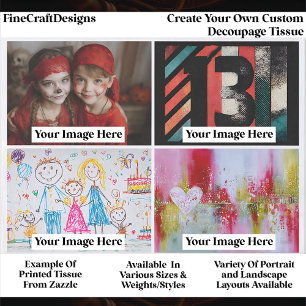 Papel De Seda Crea tu propio decoupage de paisaje personalizado