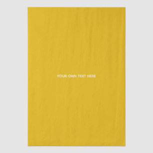 Papel De Seda Crea tu propio diseño amarillo personalizado