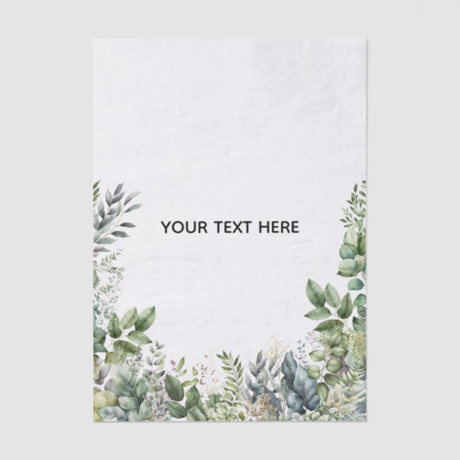 Papel De Seda Crea tu propio diseño botánico (Anverso)