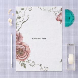Papel De Seda Crea tu propio floral