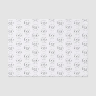 Papel De Seda Crea tu propio patrón de logotipo personalizado mi