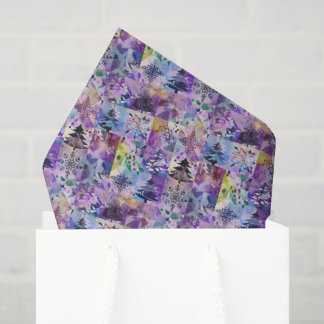 Papel De Seda Crea tus propias flores de nieve de árbol de Navid