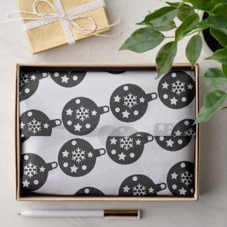Papel De Seda Crea tus propios adornos negros de Navidad persona