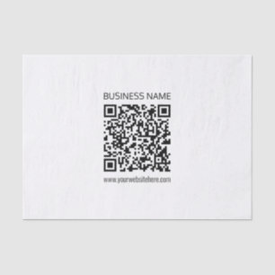 Papel De Seda Crea un código QR empresarial al instante y texto 