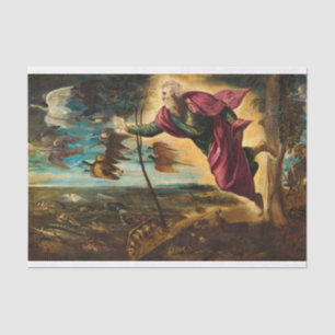 Papel De Seda Creación de los animales, 1553 por Jacopo Tintoret