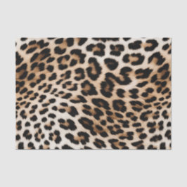 Papel De Seda Cream Black Leopard Print