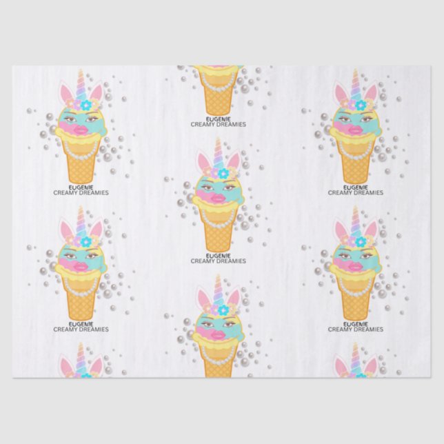 Papel De Seda Creamy Dreamies Tissue Paper (Anverso)
