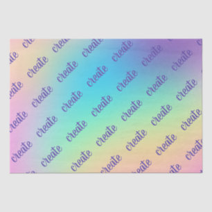 Papel De Seda "Crear" degradado de arcoiris pastel