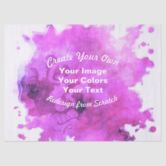 Papel De Seda Crear su propio diseño personalizado (Anverso)