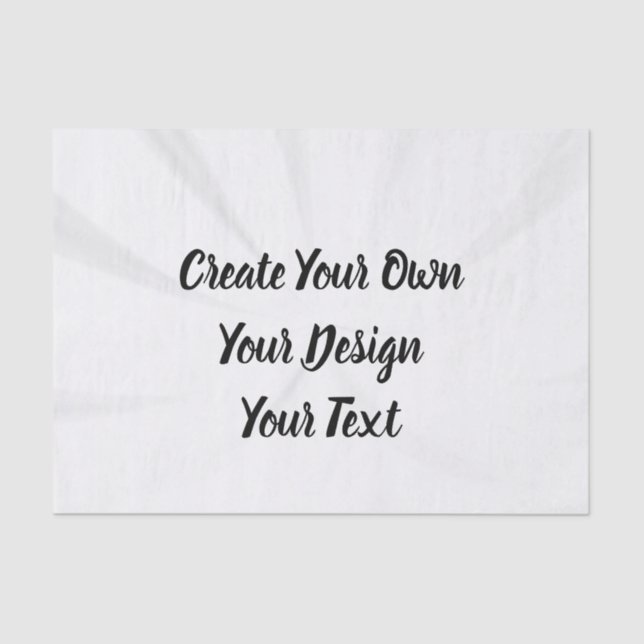 Papel De Seda Crear su propio personal (Anverso)