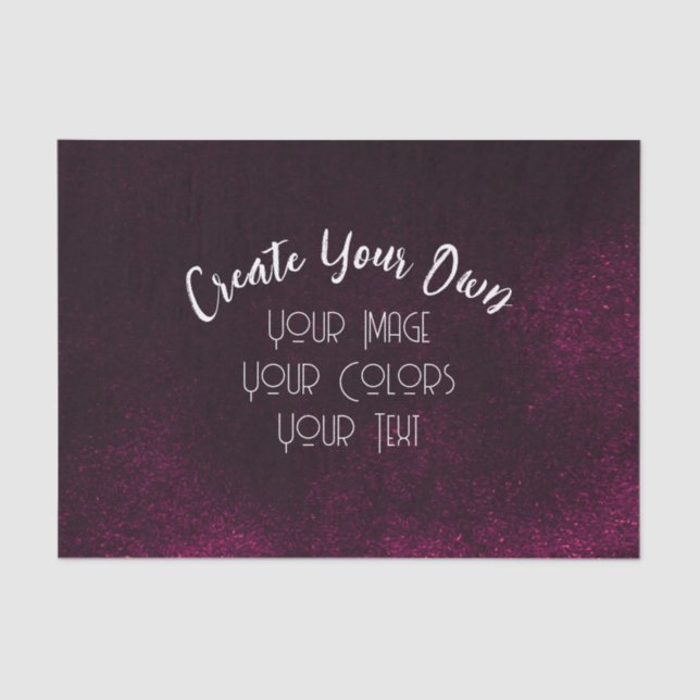 Papel De Seda Crear su propio Personalizado (Anverso)