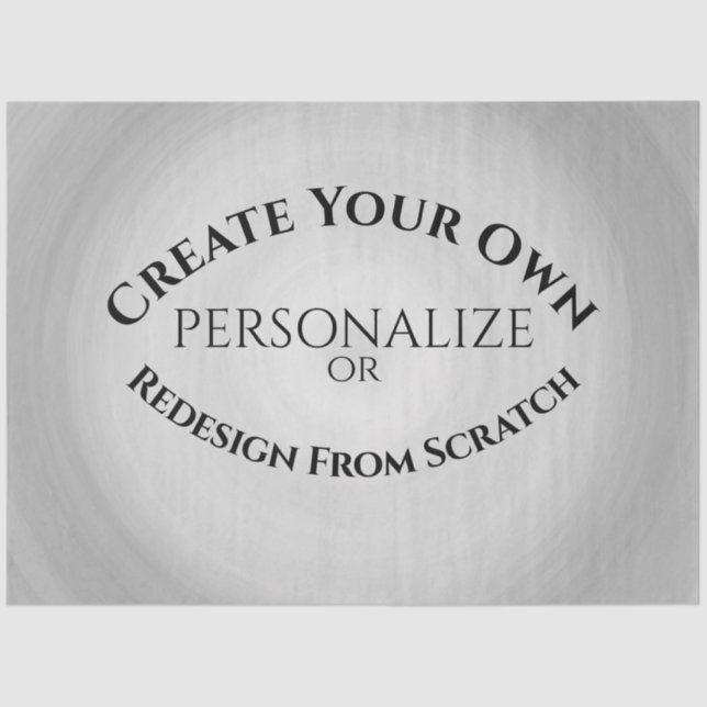 Papel De Seda Crear su propio Personalizado (Anverso)