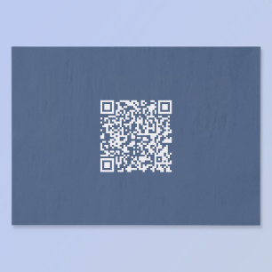 Papel De Seda Crear un código QR escaneable Azul marino desvan
