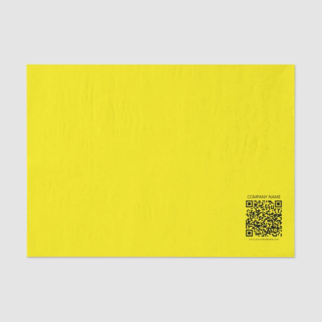 Papel De Seda Crear un código QR | Fácilmente visto en amarillo  (Anverso)