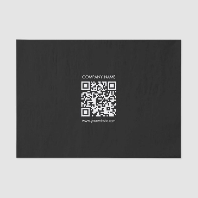 Papel De Seda Crear un código QR instantáneamente Diseño sencill (Anverso)