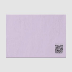Papel De Seda Crear un código QR Violeta Lavanda Pálido