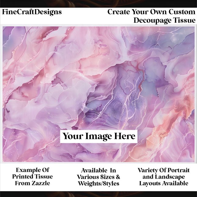 Papel De Seda Create Your Own Custom 1 Photo Landscape Decoupage (Subido por el creador)