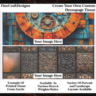 Papel De Seda Create Your Own Custom 2 Photo Landscape Decoupage