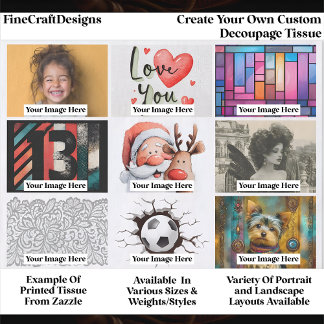 Papel De Seda Create Your Own Custom 9 Photo Landscape Decoupage