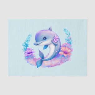 Papel De Seda Creatura de mar de delfín cuto