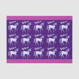 Papel De Seda Creer con unicornio en colores pastel