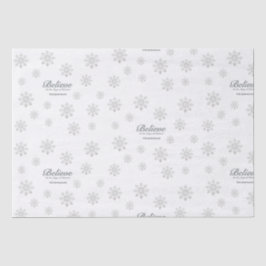 Papel De Seda Creer en la magia de los Navidades | Blanca