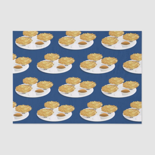 Papel De Seda Crema agria feliz de la compota de manzanas de los (Anverso)