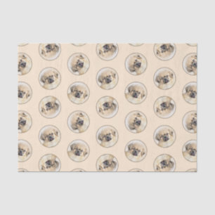 Papel De Seda Crema de pintura española tibetana y arte de perro