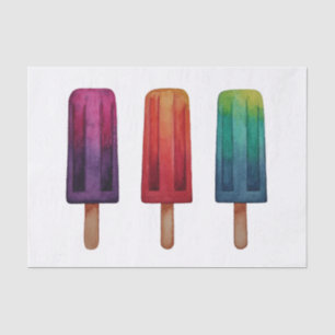 Papel De Seda Cremas de hielo acuáticas cúrcules popsicas
