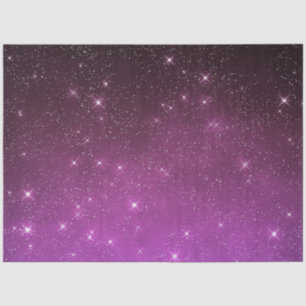 Papel De Seda Crepúsculo estrellado cielo nocturno celestial púr