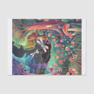 Papel De Seda Crepúsculo Fantasía de Woodland, Tierra de hadas v