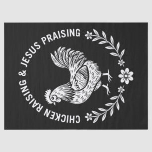Papel De Seda Crianza de pollo y alabanzas a Jesús