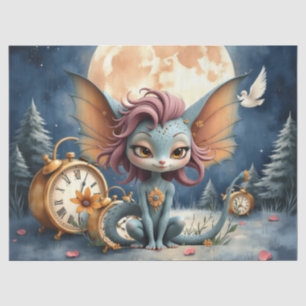 Papel De Seda Criatura de Fantasía Llena de Encanto bajo la Luz 