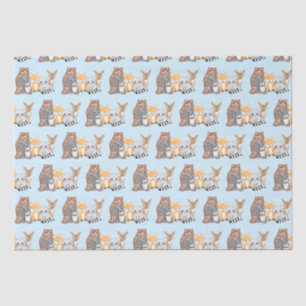 Papel De Seda Criaturas de bosques animales del bosque