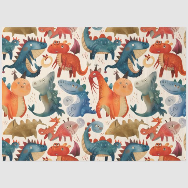 Papel De Seda Criaturas fantásticas (Anverso)