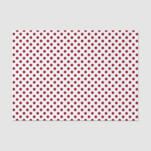 Papel De Seda Crimson Red Polka Doce Círculos