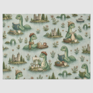 Papel De Seda Criptídeos Acogedores Nessie Monstruo del Lago Nes