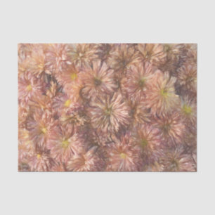 Papel De Seda Crisantemo Floral Chic Rosa Pastel Decoupage
