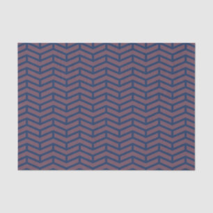 Papel De Seda Crisp Sharp Flechas opuestas Chevron Azul rosado