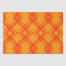 Papel De Seda Crisscrossed Happy Red & Yellow/Naranja Checks Sho